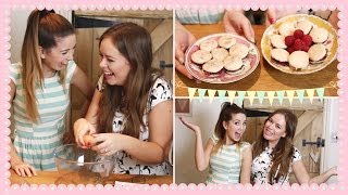 Baking Macarons with Tanya  Zoella [upl. by Leasim]