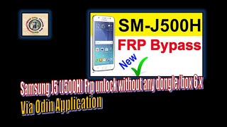 Samsung J5 J500h Frp unlock done 100 via Odin  TECH City [upl. by Hseham]