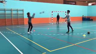 TÉCNICA LANZAMIENTOS BALONMANO Tipos errores y ejercicios [upl. by Labina555]