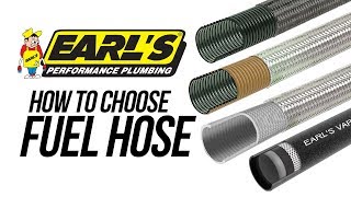 How To Choose Fuel Hose  Earls Plumbing [upl. by Akinert]