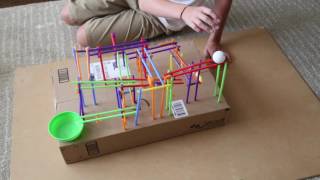 Straw Roller Coaster STEM Challenge [upl. by Lallage499]