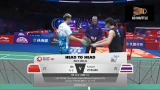 Shi Yu Qi vs K Vitidsard China Masters 2024  QF [upl. by Idleman]