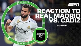 Real Madrids performance against Cadiz was brilliant  Craig Burley  ESPN FC [upl. by Normie]