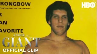 How Andre Got His Name Official Clip  Andre The Giant  HBO [upl. by Narhet]