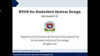 RTOS for Embedded System Design Part 1 [upl. by Healy1]