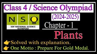 Class 4 Nso Science Olympiad 20242025 Plants Chapter 1 Plants Science OlympiadSOF chapter 1 [upl. by Ayeki]