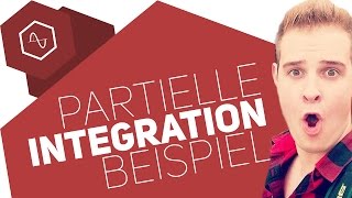 Partielle Integration mit Sinus Beispielaufgabe [upl. by Maffei]