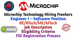 Microchip Technology Hiring Freshers  Engineer I  Software Position  BEBTechMEMTech [upl. by Rogerson]