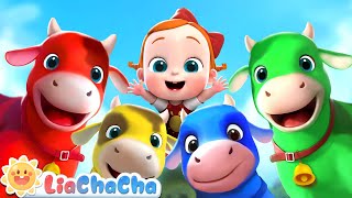 La Vaca Lola  The Cow Named Lola 2  The Color Song  Kids Songs amp Nursery Rhymes  LiaChaCha [upl. by Tehcac]