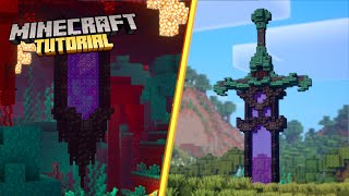 How to build a Nether Sword Portal in Minecraft  116 Tutorial [upl. by Ithaman]