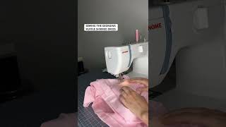 Sewing my favourite Shirred dress in pink linen 👗 sewing tutorial on my channel 💕 diy diydress [upl. by Jarrett]