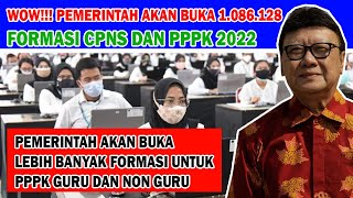 WAJIB TAHU  PEMERINTAH MEMBUKA 1086128 FORMASI CPNS DAN PPPK 2022 [upl. by Enos]