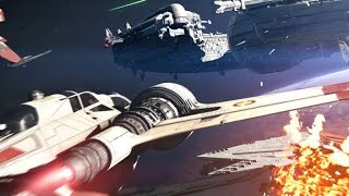 Star Wars Space Battles Only  HD [upl. by Granthem]