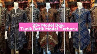 23 Model Baju Tunik Batik Model Terbaru Tahun 2021 [upl. by Aicinad793]