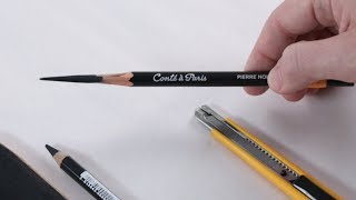 Sharpening a Charcoal Pencil [upl. by Hein]