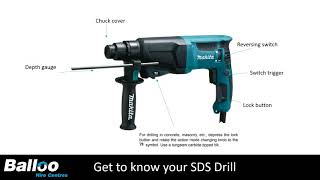 How to use a Makita SDS Rotary Hammer Drill [upl. by Josy]