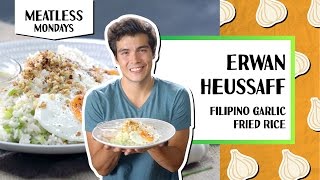 Filipino Garlic Fried Rice l Meatless Mondays  Erwan Heussaff [upl. by Eanahs]