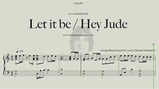 Let it be  Hey Jude  The Beatles for Easy Piano [upl. by Soble]