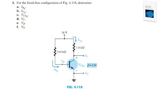 Problem 1  Chapter 4  Electronic Devices and Circuit Theory Boylestad amp Nashelsky 11th Edition [upl. by Canice]