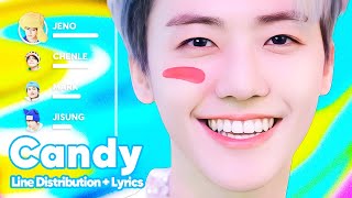 NCT DREAM  Candy Line Distribution  Lyrics Karaoke PATREON REQUESTED [upl. by Erotavlas]