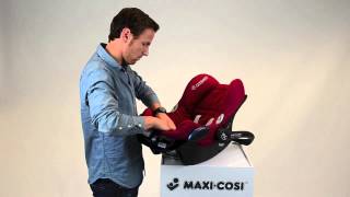 MaxiCosi l CabrioFix car seat l How to put the cover on [upl. by Aicilehp39]