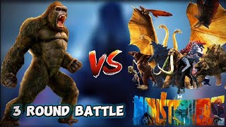 King Kong vs All Monsterours  3 Round Battle  Whos Win [upl. by Lyrradal630]