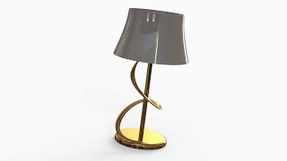 「DESIGN 202」 How to model Lamp by Solidworks [upl. by Nairrad]