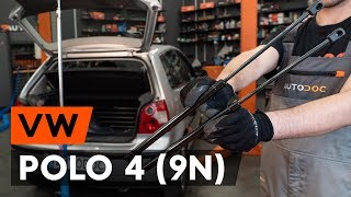 Wie VW POLO 4 9N Heckklappendämpfer wechseln AUTODOC TUTORIAL [upl. by Bertold]