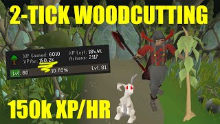 OSRS  2 Tick Woodcutting Guide Priff [upl. by Eldreeda]