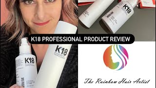 Professional k18 hair treatment review [upl. by Yelak]