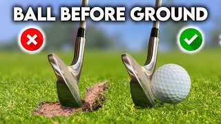 How to Hit Golf Ball First Then the Ground PERFECT contact every time [upl. by Lombardi737]