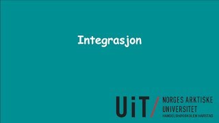 Integrasjon [upl. by Arodnap]