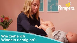 So ziehst du deinem Baby eine frische Windel an  Pampers Experten Service [upl. by Davies717]