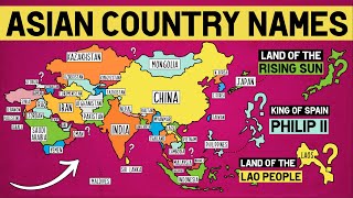 How Did Each Asian Country Get Its Name [upl. by Ailehpo]