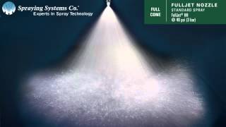 FullJet® HH Standard Spray Nozzle Pattern Demonstration by Spraying Systems Co [upl. by Bough]