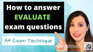 How to answer EVALUATE exam questions Evaluate the method data and conclusion in Alevel BIOLOGY [upl. by Brion]