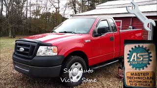 2008 Ford F150 pickup remove and install door panel [upl. by Ayomat]