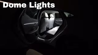 How to Install  Change Hyundai Sonata Interior Dome Lights Bulbs [upl. by Hnib288]