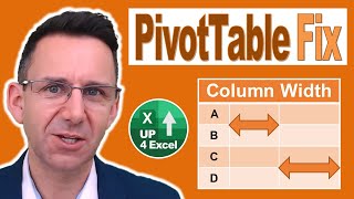 How To Fix Column Widths in an Excel Pivot Table [upl. by Naraj]