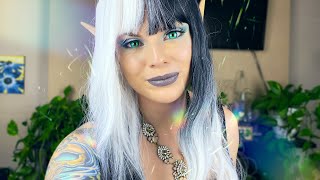 ASMR Dark Elf Girlfriend Gives You FaceScalp Massage  Personal Attention  Relax  Positive Words [upl. by Ki]