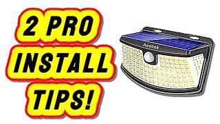 Pro Tips For Installing Aootek Solar Lights Like a Breeze [upl. by Garnett]