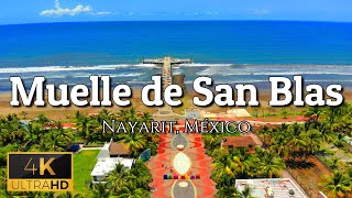 San Blas Nayarit  Nuevo Muelle La Tovara Mirador las Garzas  Riviera Nayarit México  Drone 4K [upl. by Zadack]