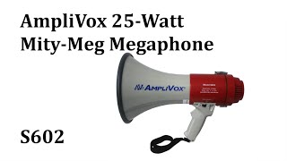 S602 Mity Meg 25 Watt Megaphone [upl. by Ahtnicaj]