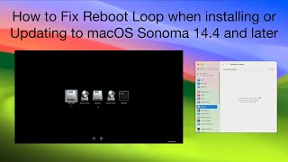 How to Fix Reboot Loop when installing or Updating to macOS Sonoma 144 and later  Hackintosh [upl. by Mauceri]