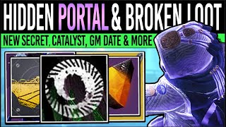 Destiny 2 CALENDAR UPDATES amp HIDDEN PORTAL Broken WEAPON Act 2 Perks Secret Drop GM Date amp More [upl. by Maffei780]