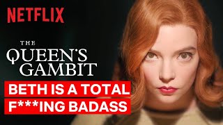 Beth is a Total Fing Badass  The Queen’s Gambit  Netflix [upl. by Genesia]