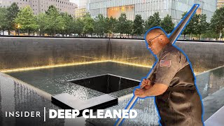 How the 911 Memorial Reflecting Pools Are Deep Cleaned  Deep Cleaned  Insider [upl. by Iverson]