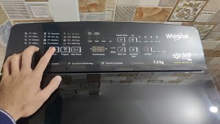 2020 New Whirlpool 6th sense 5 Star 75 Kg fully Automatic Inbuilt heater Washing Machine Full Demo [upl. by Llednav]