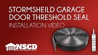 How to Install StormShield Garage Door Threshold Weather Seal [upl. by Cleres475]