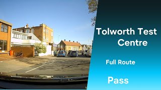 Tolworth Driving Test Centre Full Exam Test Route [upl. by Ahsla]